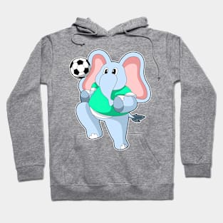 Elephant as Soccer player with Soccer Hoodie